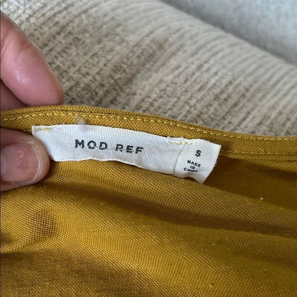 Mod ref Luca tie Mustard button down - Picture 4 of 6